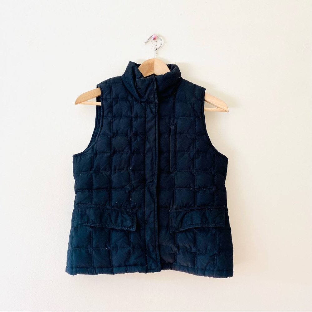 Kenneth Cole Reaction black down feather puffer vest small